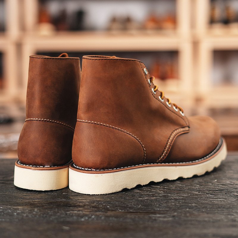 9111 workwear tooling boots full grain leather goodyear-welted genuine leather boots for women men