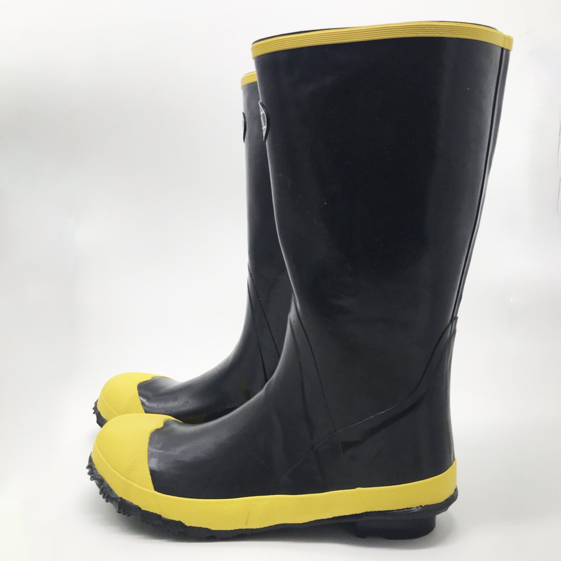 Factory Big Size Over Shoes Black Safety Toe Rubber Rain Boots