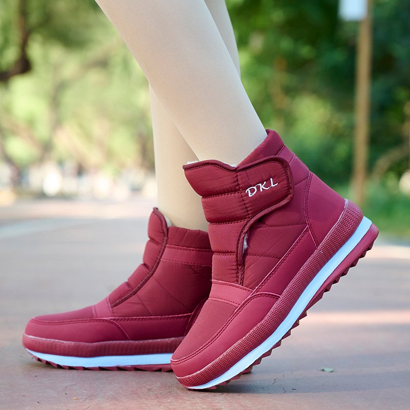Wholesale Waterproof Snow Boots Winter Shoes Women Casual Lightweight Ankle Warm Fluffy Boots