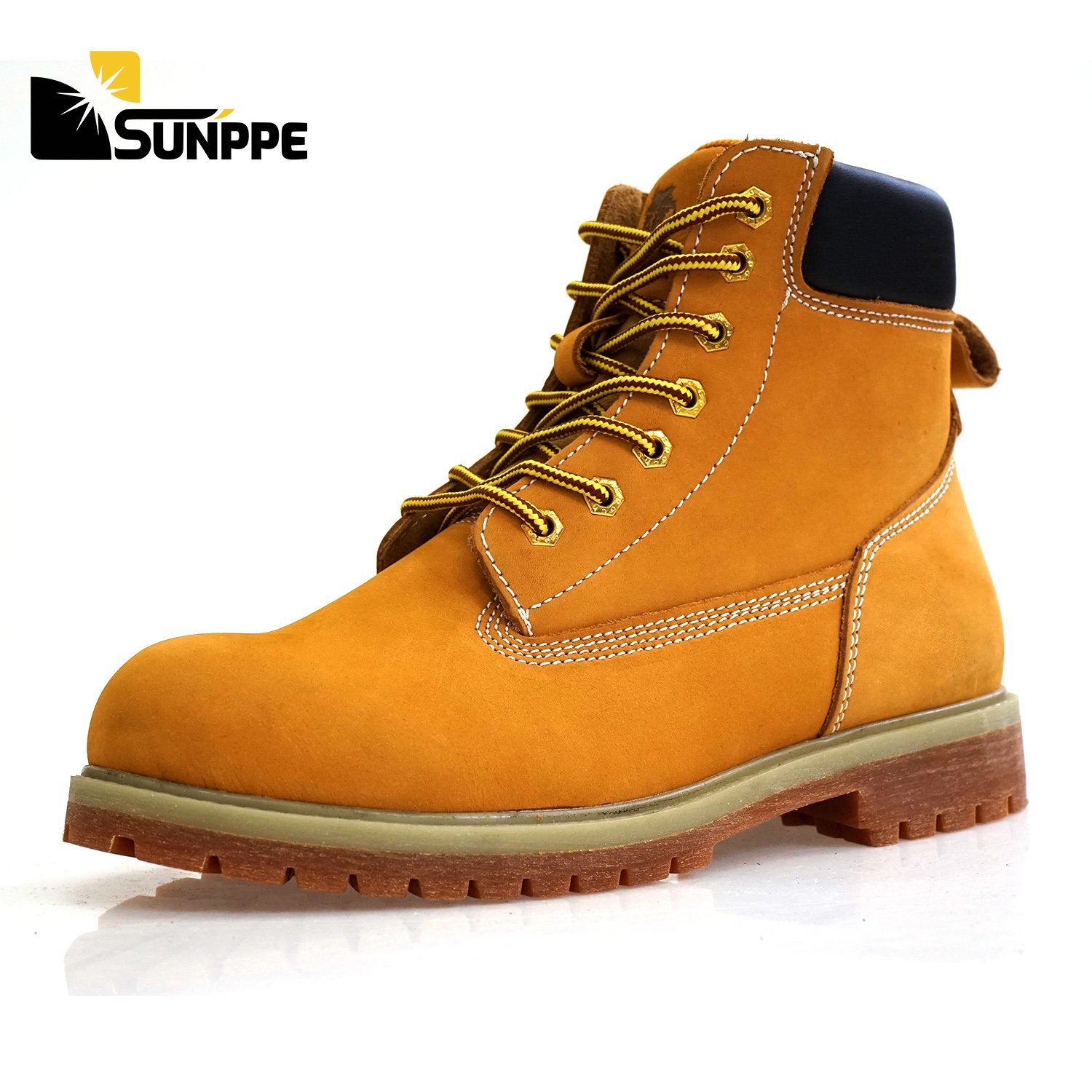 EN20345 S3 mining oil field worker work steel toe custom GENUINE leather half knee cowboy good welt year shoes safety boots