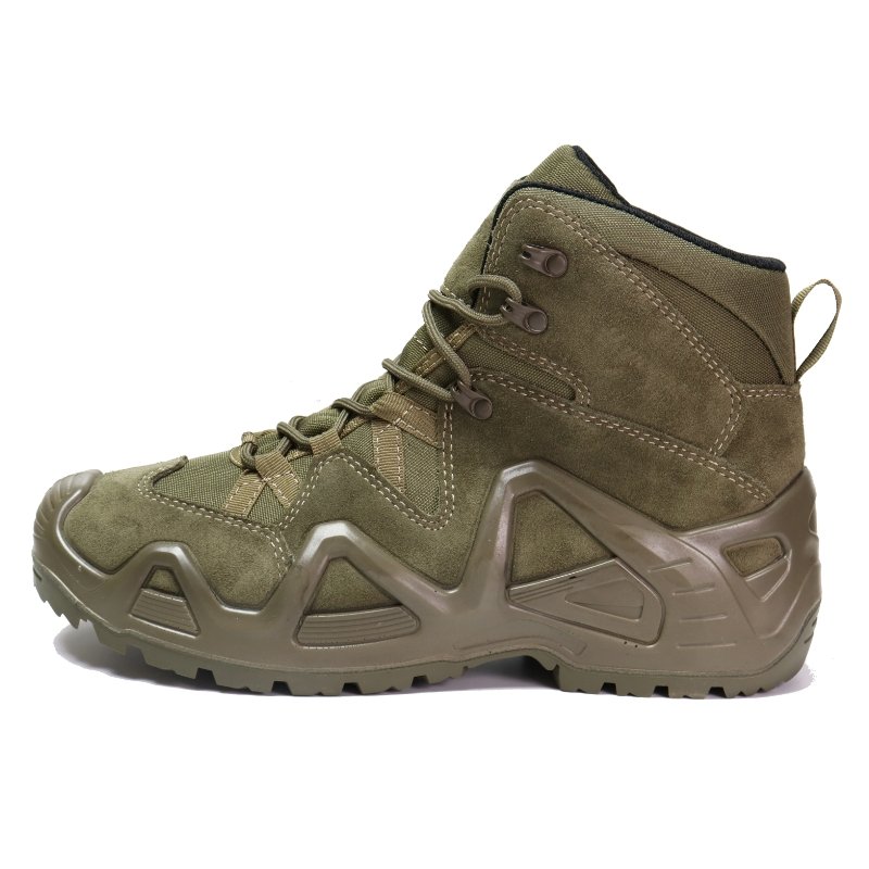 New Design Leather Injection Tactical Boots Breathable Desert Boots Waterproof Outdoor Hiking Boots Men