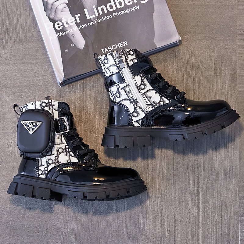 Anti-Slippery Rubber Chunky Ankle Boots Children Fashion Chunky Chelsea Boots Wholesale Customized Casual Kids Boots Girls
