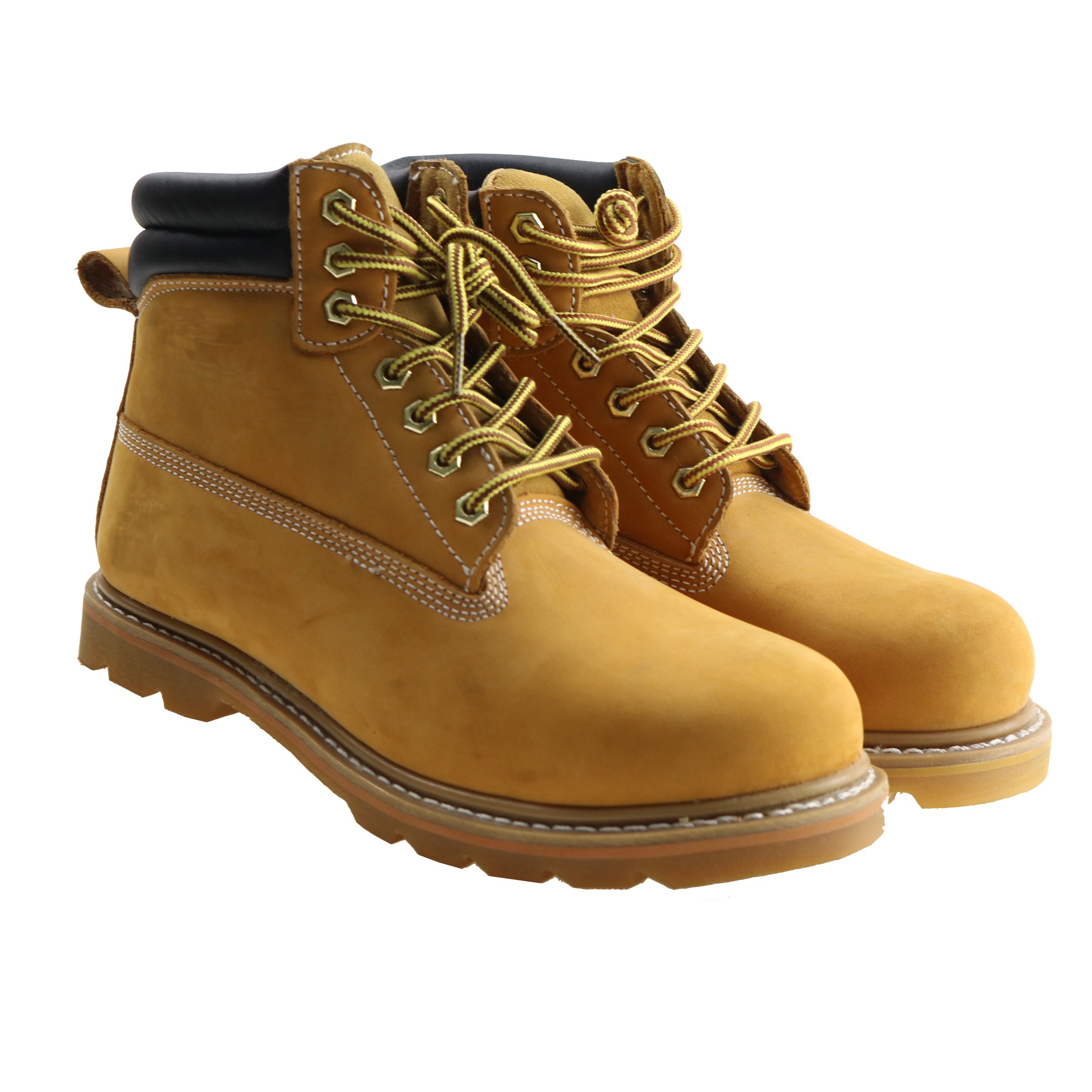 Hot sale Nubuck leather Outdoor Anti Slip Steel Toe Work Boots industrial Work Safety Shoes