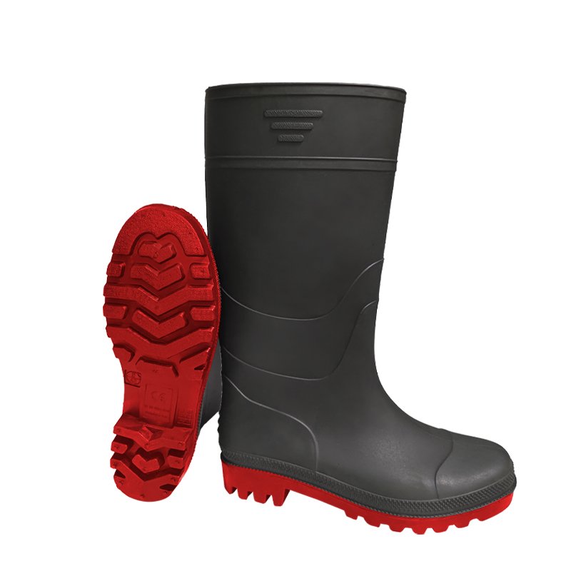 Pvc Rain Boots Adult Unisex Over Knee Rain Boots Steel Toe Waterproof Anti-slip Rain Boots for Worker 2023 Cheap Rubber 2KG