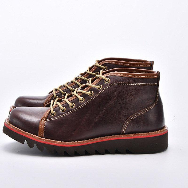 Martin Boot Top Layer Cowhide Men's Leisure Leather Shoes leather boots for men bootcut jeans for men