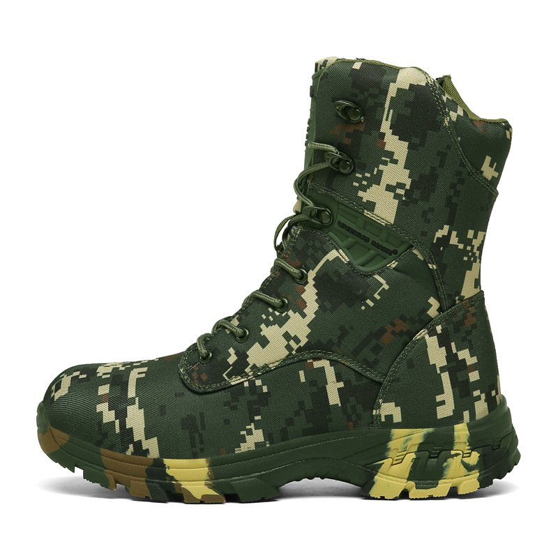 Men Boots 8 Inches Lightweight Durable Suede Leather Work Boots Hunting Hiking Boots