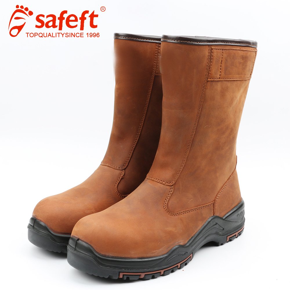 manufacturer factory custom safety shoes for men steel toe boots leather slip resistant waterproof stab resistant s3 wholesale
