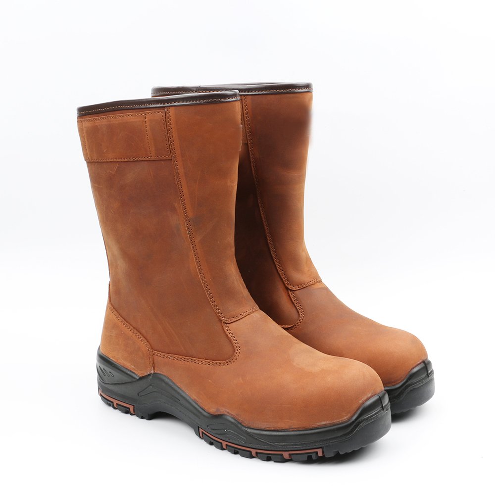 manufacturer factory custom safety shoes for men steel toe boots leather slip resistant waterproof stab resistant s3 wholesale