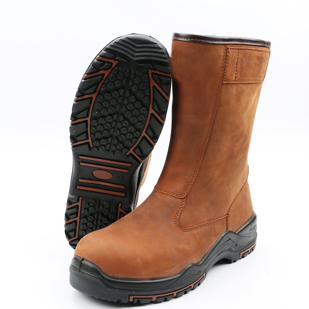 manufacturer factory custom safety shoes for men steel toe boots leather slip resistant waterproof stab resistant s3 wholesale