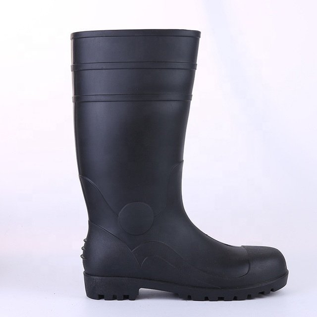 Wejump Long Waterproof Fishing Men Pvc Rubber Wellies Safety Rain Boots For Men Safety