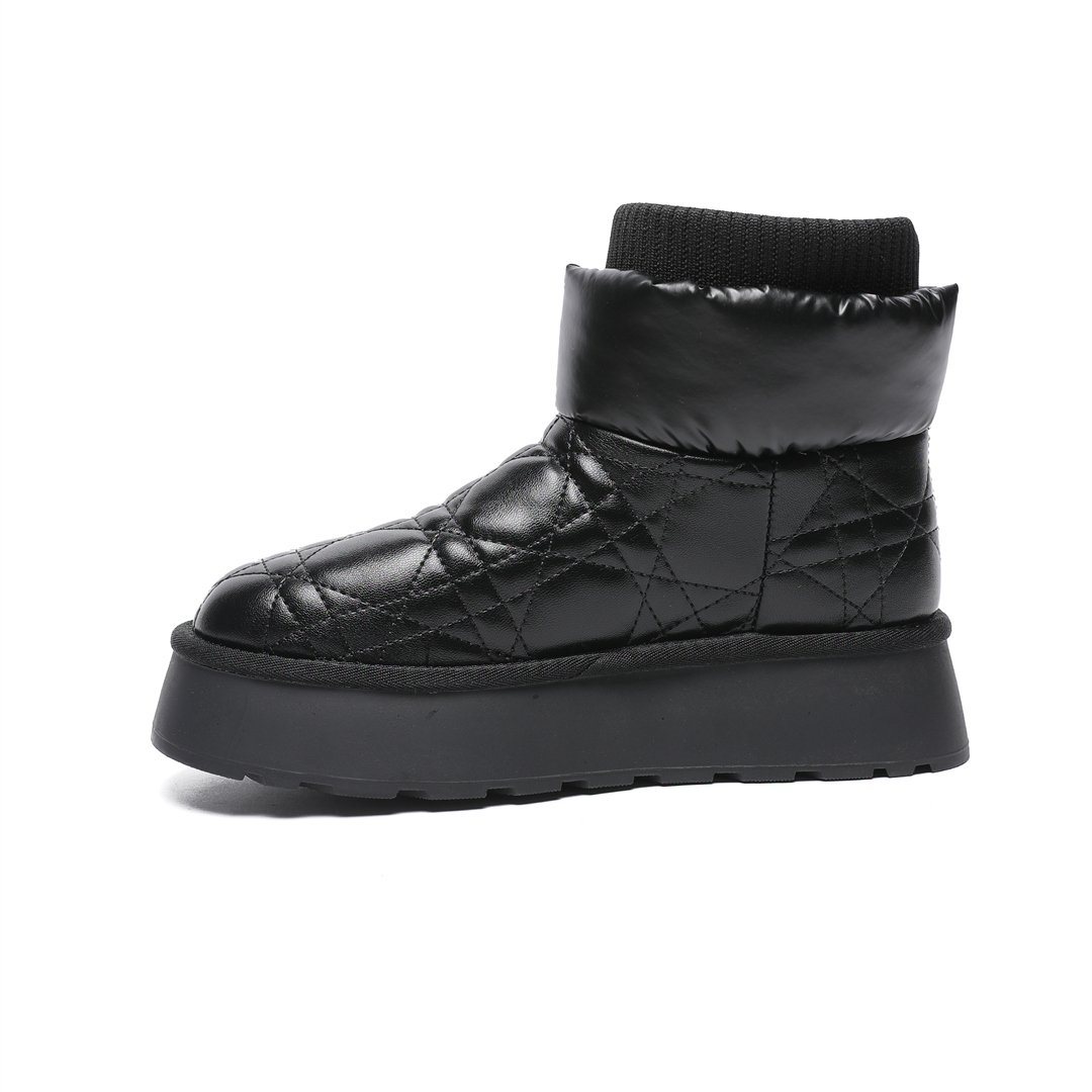 2022 winter luxury platform genuine leather high boots women shoes famous brands designer boots