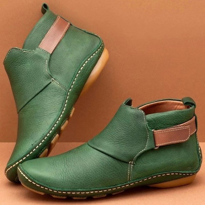 Factory Direct Sale Women Red Ankle Boots Women's Casual Shoes Flat Walking Shoes Ladies Boots