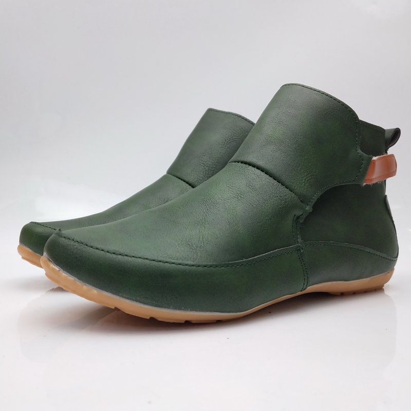 Factory Direct Sale Women Red Ankle Boots Women's Casual Shoes Flat Walking Shoes Ladies Boots