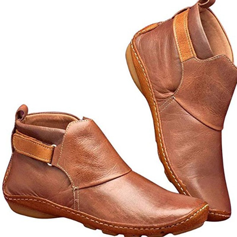 Factory Direct Sale Women Red Ankle Boots Women's Casual Shoes Flat Walking Shoes Ladies Boots