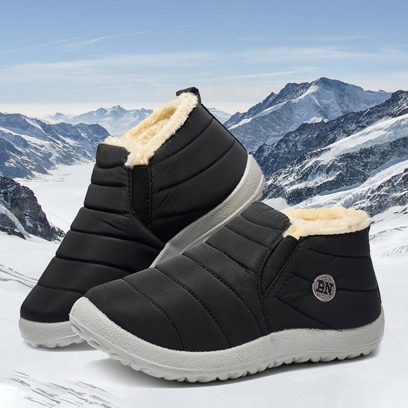 Snow Boots Botas De Mujer Snkle & Bootie Women's Cotton Shoes Soft Bottom Waterproof Big Size Winter Boots