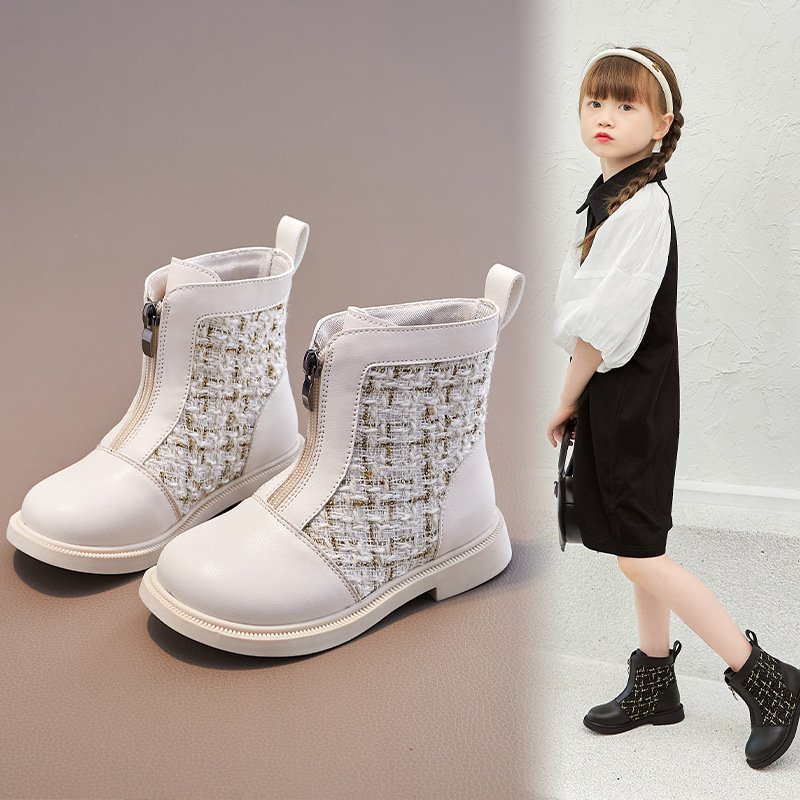 Hot selling fashional spring autumn winter solid kids children boots 2024