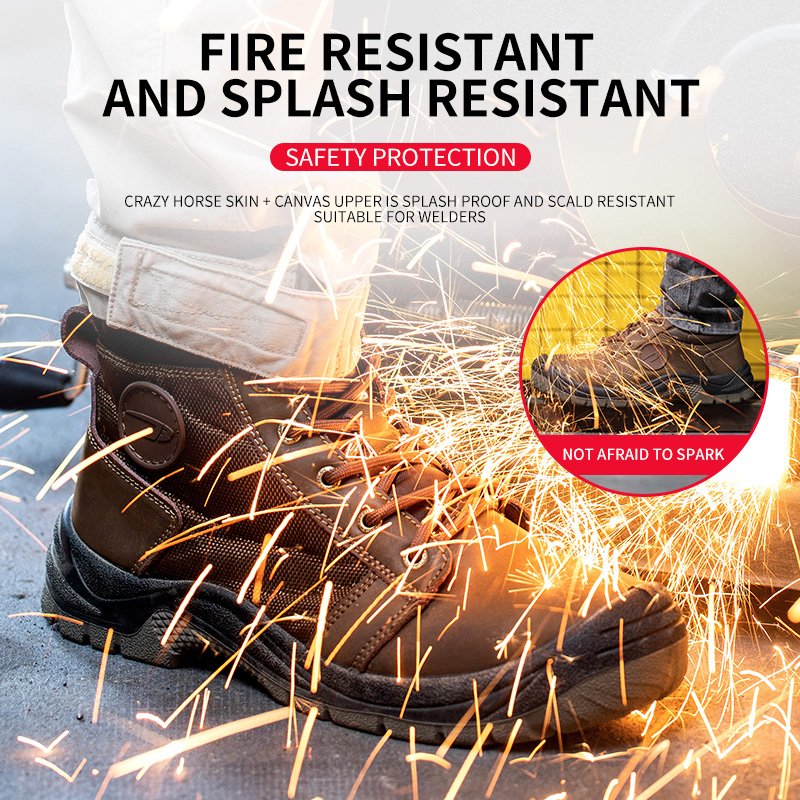 Zapatos De Seguridad Para Hombres Composite Toe Safety Boots With Steel Toe Botas De Seguridad Safety Shoes For Men