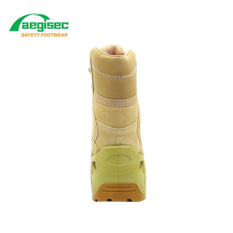 AEGISEC cow suede+oxford cloth desert boots men shoes oil resistant tactical jungle boots