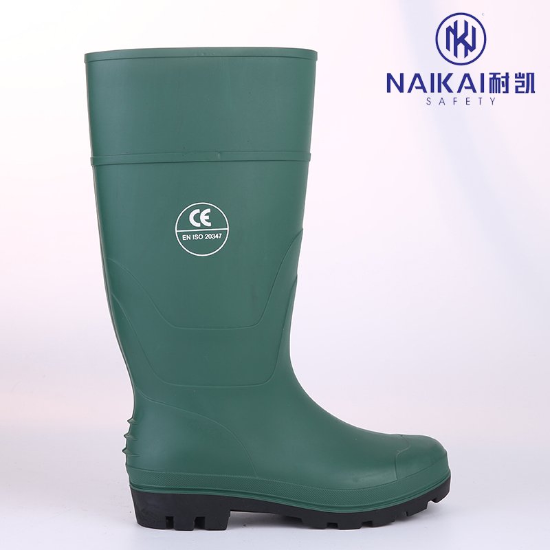 Factory Direct Sales Waterproof Rain Boots For Fishing PVC Rain Boot Flat Shoes
