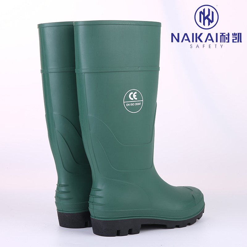Factory Direct Sales Waterproof Rain Boots For Fishing PVC Rain Boot Flat Shoes