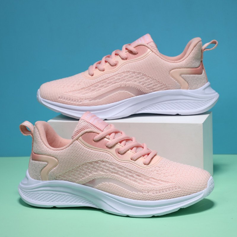 2024 New hollowed out single Netflix woven mom shoes