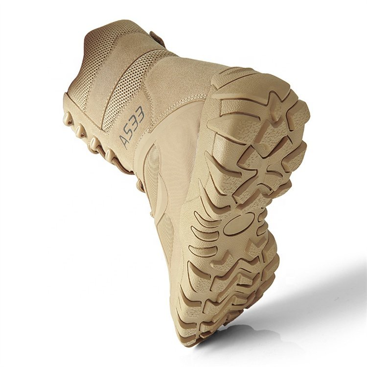 Sturdyarmor ODM Chile High-ankle Waterproof Wear Resistant Sand Tactical Boots with side zipper