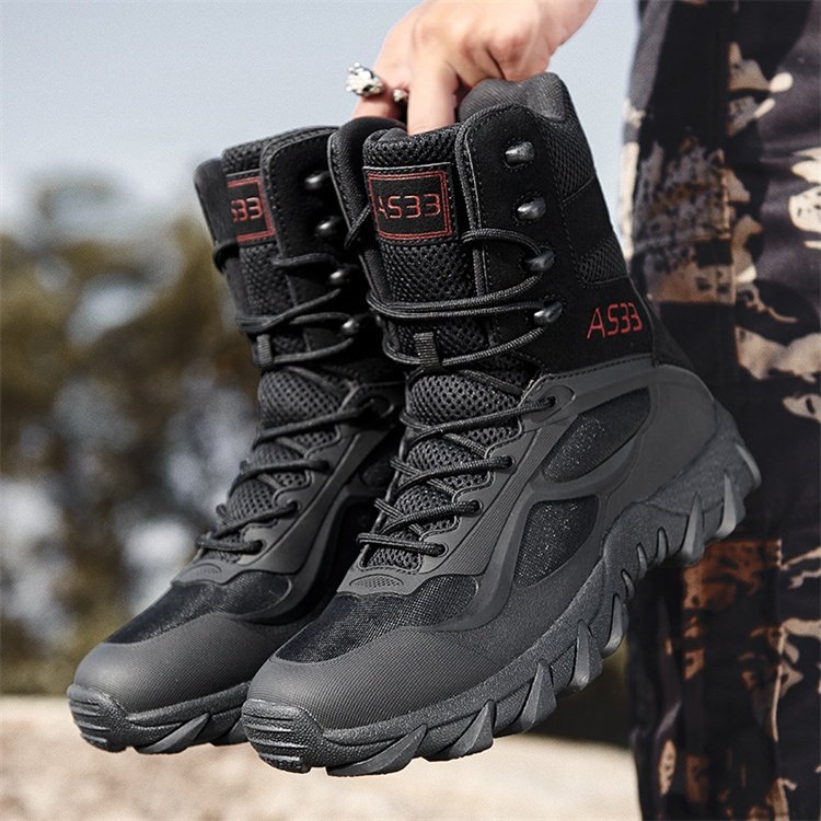 Sturdyarmor ODM Chile High-ankle Waterproof Wear Resistant Sand Tactical Boots with side zipper