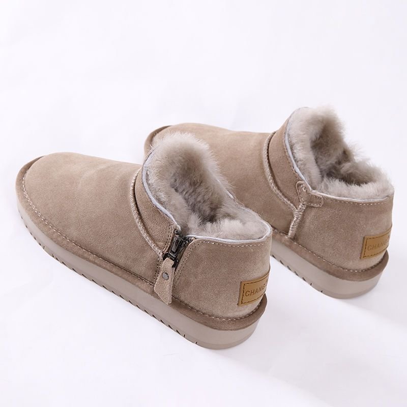 Snow boots women's short boots new children plus cashmere and thick Korean version of warm non-slip short plush cotton shoes