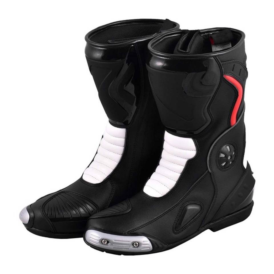 Riding Wear Leather Material Made Pakistan Manufacturer Motorbike Boots Plus Size Solid Color Motorbike Boots