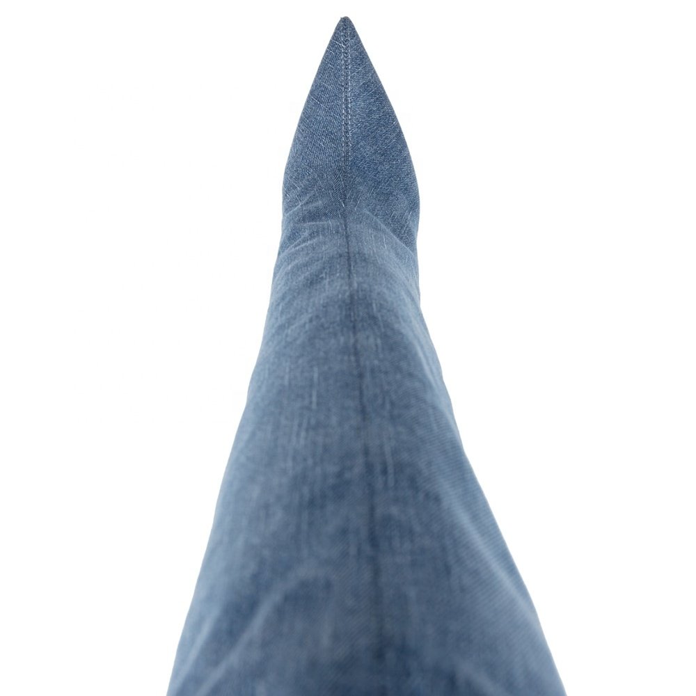 Crotch High Heel Wide Calf Slouchy Blue Jean Denim Thigh High Crotch Boots Women Plus Size