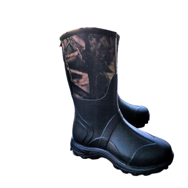 OBSHORSE Insulated Camo Hunting Snake Long Boots Waterproof Rain Cold Weather Mountain Lighted Neoprene Hunting Boots