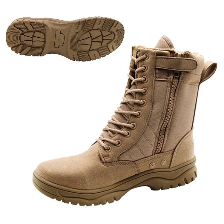 Spring Autumn Desert Boots Outdoor High Top Ultra Light Work Boots Suede Cowhide Short Boots