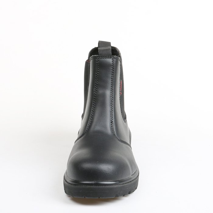 manufacturer factory custom black leather safety boot for men steel toe anti static slip resistant leather waterproof s3