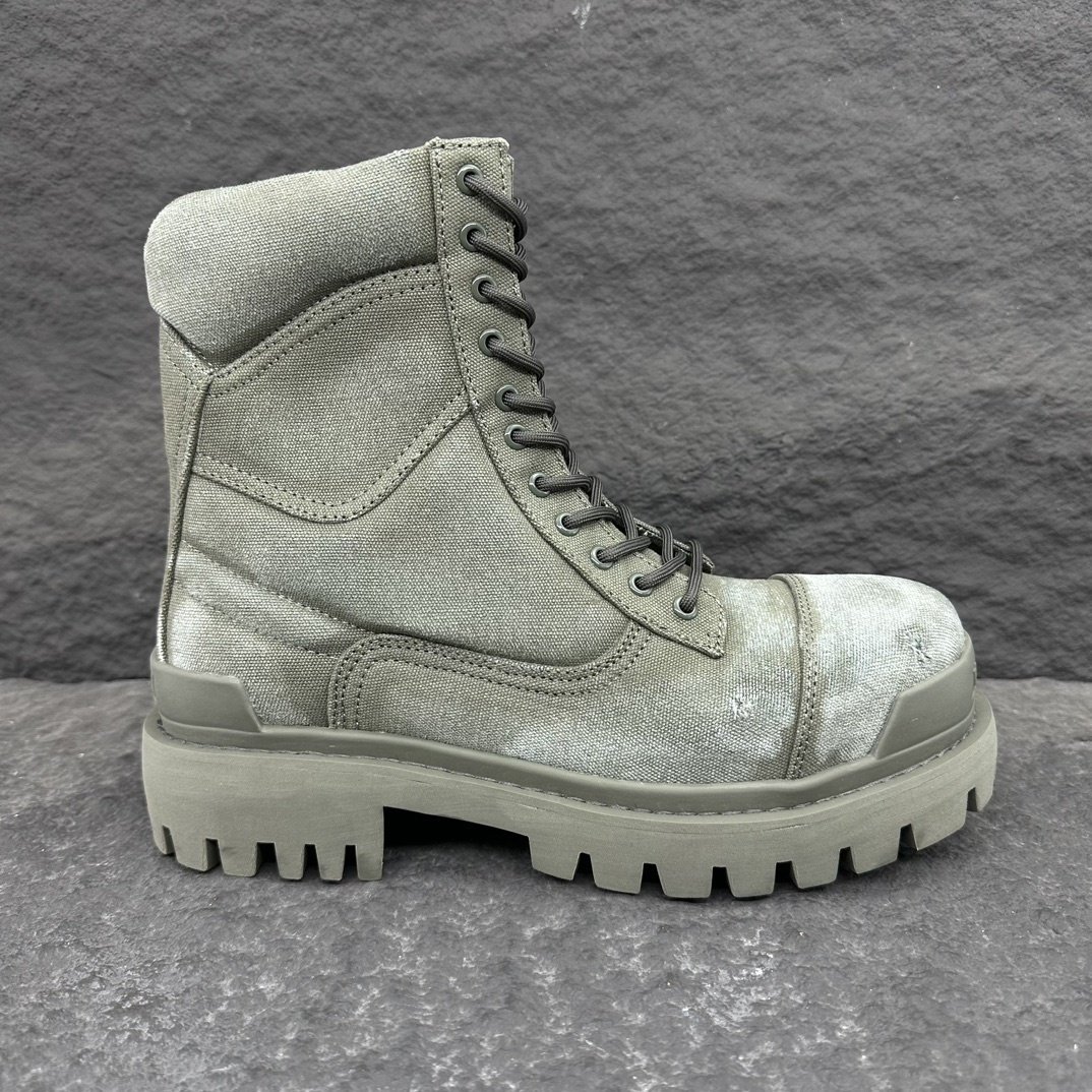 Size 38-46 High Quality New Men Luxury Camo Print Boots Men's Strike 20mm Designer Boot