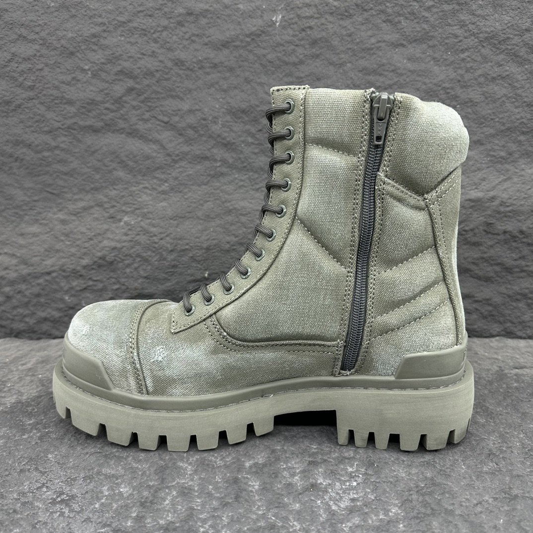 Size 38-46 High Quality New Men Luxury Camo Print Boots Men's Strike 20mm Designer Boot