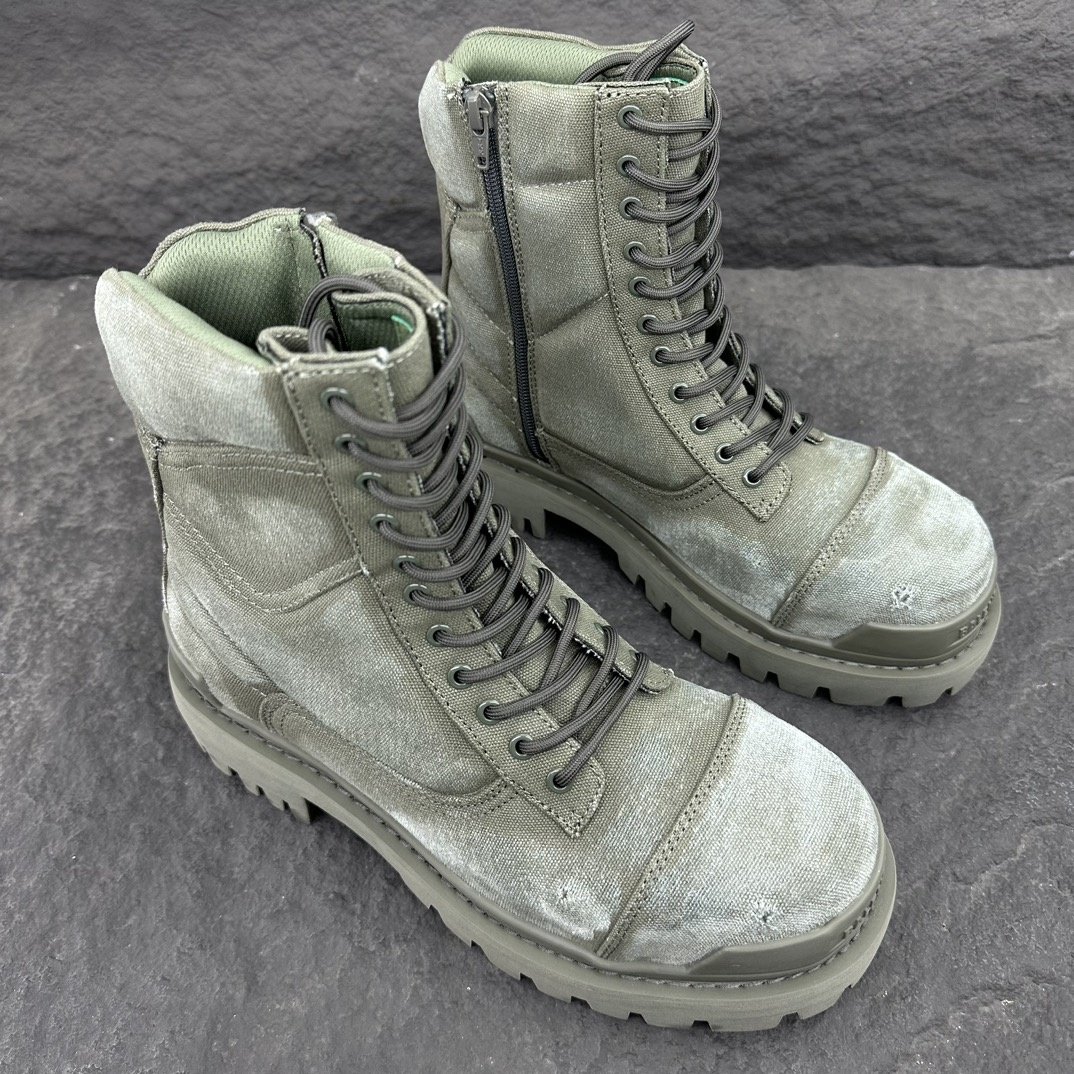 Size 38-46 High Quality New Men Luxury Camo Print Boots Men's Strike 20mm Designer Boot