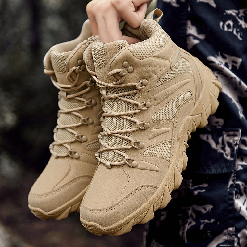 Boots Outdoor High Top Field Tactical Boots Men's Hiking and Mountaineering Training Sports Shoes