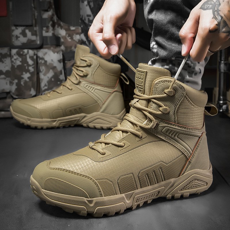 2023 Unisex Outdoor Field Training Boots Lightweight Ankle Cleats Winter Hiking Summer Walking Spring Combat Hiking Cleats