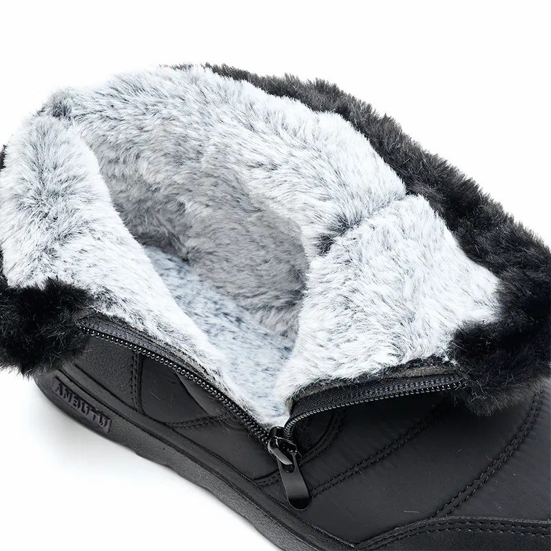 Wholesale Winter Warm Boots Waterproof Plush Cotton Lining Non-slip Snow Boots Women Boots Shoes For Cold Region