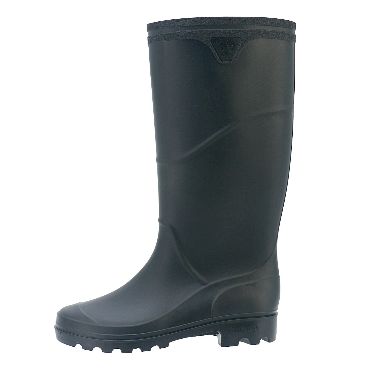 100% Water proof slip resistant light weight non safety PVC shiny gum rain boots for men