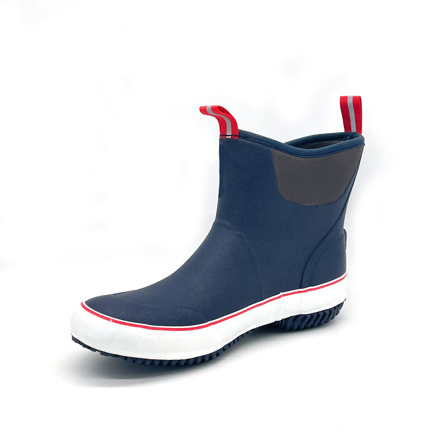 high good quality men's women's deck boots 100% waterproof waterproof neoprene lined rubber boots