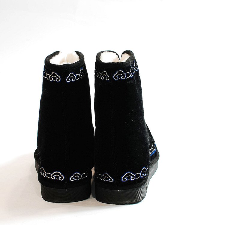 Factory Direct Men Winter Snow Boots Keep Warm Long Embroidery Snow Boots Men