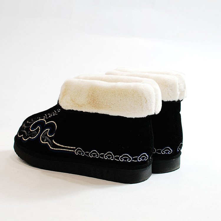 Factory Direct Men Winter Snow Boots Keep Warm Long Embroidery Snow Boots Men