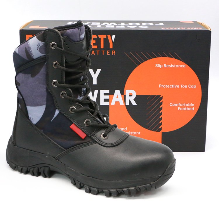 ENTE SAFETY High quality factory shoe manufacturer steel toe cap comfortable boot rubber safety shoes industrial for work ladies