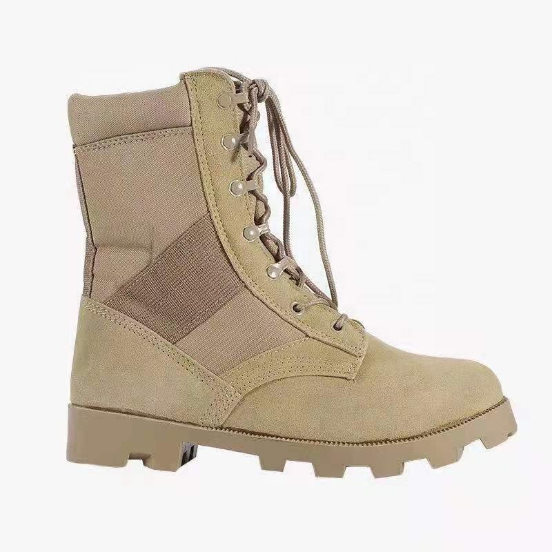 Double Safe Hot Sale RTS Desert Outdoor Hiking Non Slip Combat Tactical Shoes Boots Men Boots Microfiber Leather Jungle Boots