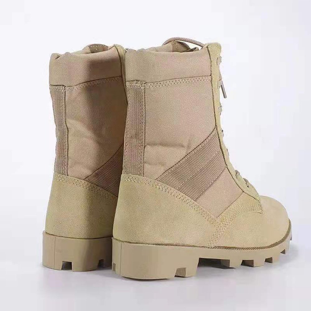 Double Safe Hot Sale RTS Desert Outdoor Hiking Non Slip Combat Tactical Shoes Boots Men Boots Microfiber Leather Jungle Boots