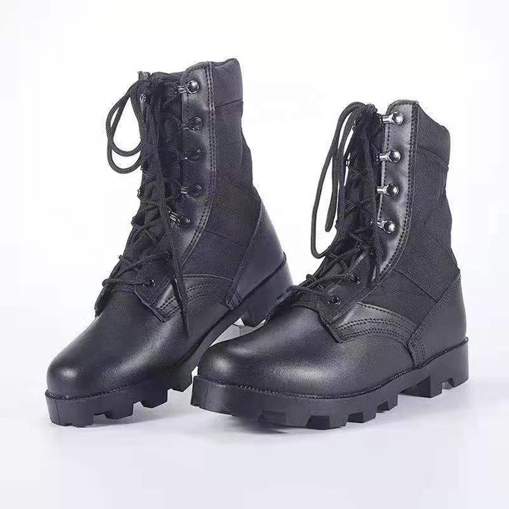 Double Safe Hot Sale RTS Desert Outdoor Hiking Non Slip Combat Tactical Shoes Boots Men Boots Microfiber Leather Jungle Boots