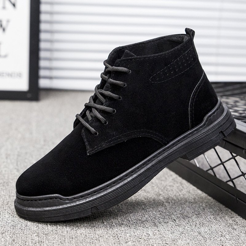 Spring and autumn new men's shoes boots casual shoes Korean style trendy shoes student sports high-top breathable