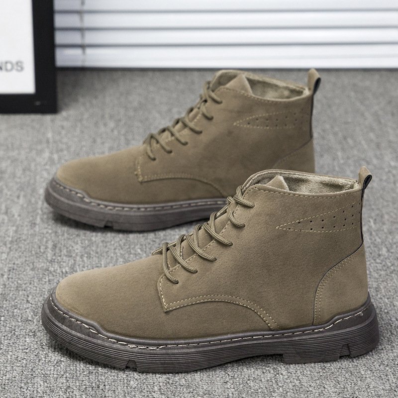 Spring and autumn new men's shoes boots casual shoes Korean style trendy shoes student sports high-top breathable