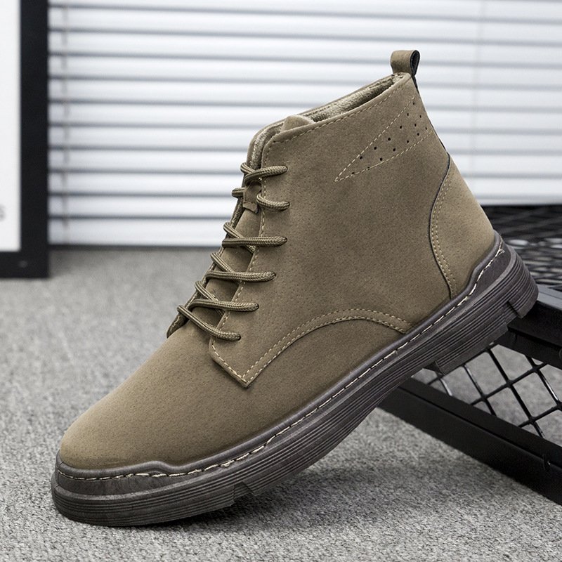 Spring and autumn new men's shoes boots casual shoes Korean style trendy shoes student sports high-top breathable